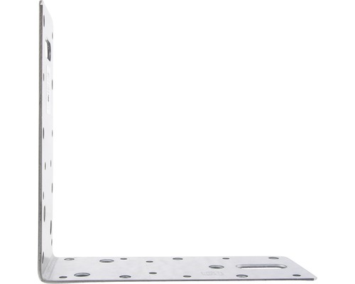 Hoekverbinder van staal met gaten voor bevestiging