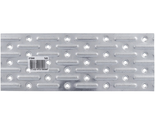 Metalen plaat met gaten en verhoogd patroon