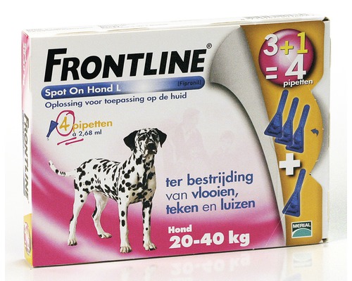 Frontline Spot on, hond, large 20-40kg 4 pip-0