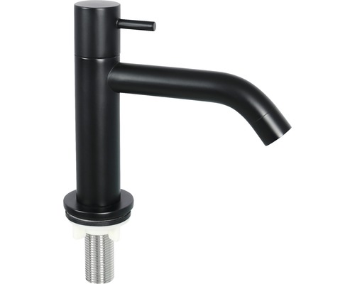 Zwarte wastafelmengkraan