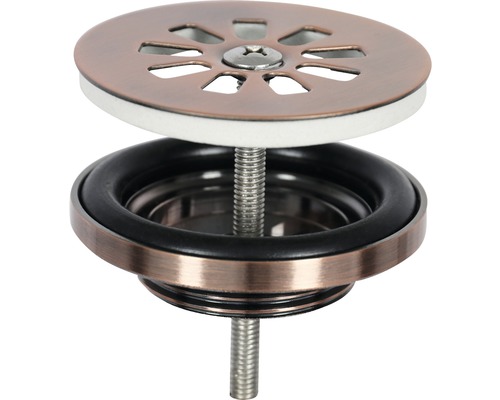 Wastafelafvoerset met zeef