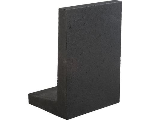 EXCLUTON Betonnen L-element nero 60 x 40 x 34 cm