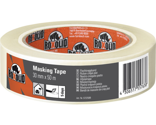 ROXOLID Schilderstape beige 50 m x 30 mm ROXOLID Schilderstape beige 50 m x 30 mm