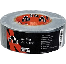 Rol grijze textieltape, 50 millimeter bij 50 meter