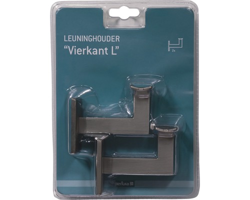 Leuninghouder Vierkant L in verpakking