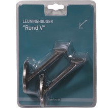 Verpakking met twee ronde V-vormige leuninghouders