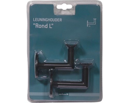 Perlura leuninghouder rond L-vorm in een dubbelpak