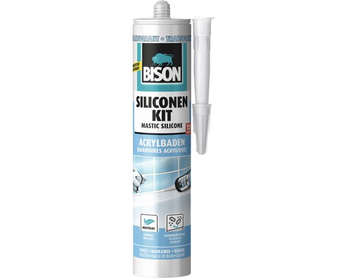 BISON Acrylbaden siliconenkit transparant 310 ml