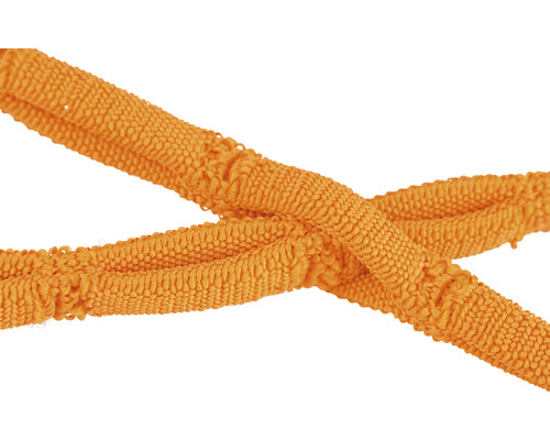 Oranje textielband, gekruist