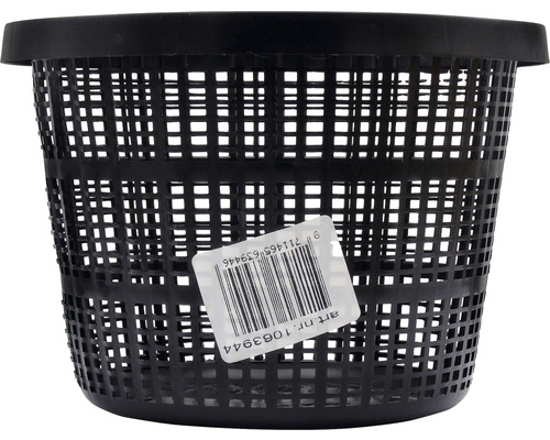 Zwarte kunststof plantmand voor de tuin