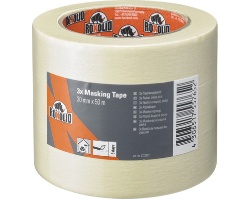 ROXOLID Schilderstape 50 m x 30 mm 3 stuks ROXOLID Schilderstape 50 m x 30 mm 3 stuks