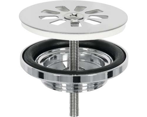 Spoelbakafvoerset van metaal met zeef