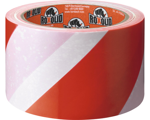 Rood-wit gestreepte waarschuwingstape