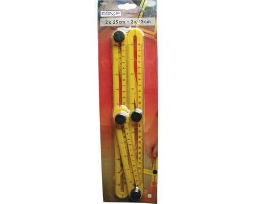 CON:P parallelle lijnenkraspen 2 x 25 centimeter en 2 x 12 centimeter in verpakking