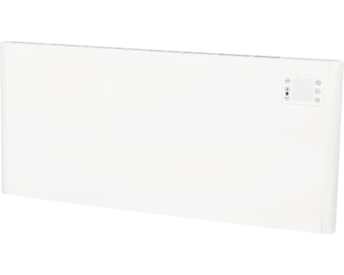 Witte elektrische radiator met bedieningspaneel