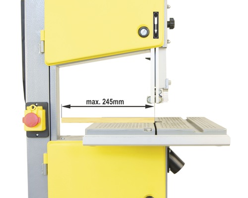 Bandzaag met maximale zaagbreedte 245 mm