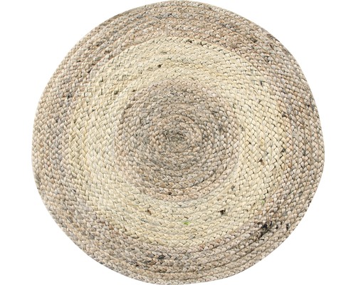 Rond vloerkleed van jute
