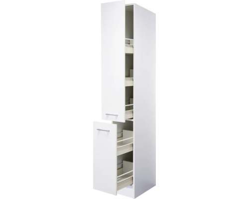 FLEX WELL Apothekerskast Lucca wit 30x57x200 cm FLEX WELL Apothekerskast Lucca wit 30x57x200 cm
