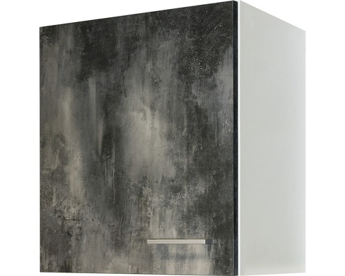 FLEX WELL Hangkast Lucca caledonia-beton-uiterlijk 50x32x55 cm Hangende keukenkast met gestructureerd oppervlak en handgreep