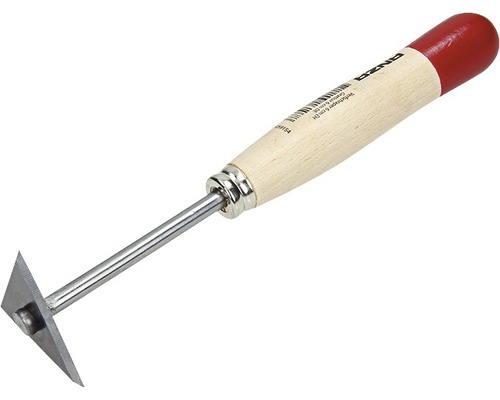 Voegreiniger met houten handvat