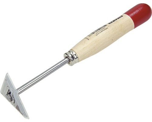 Glasschraper met houten handvat