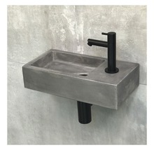 DIFFERNZ Fonteinset Hura beton mat zwart 37,5x18,5x9 cm
