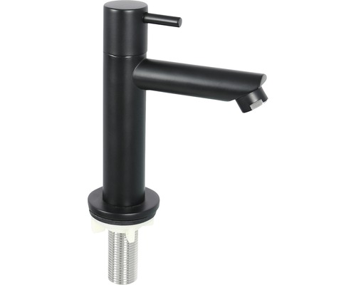 Zwarte wastafelmengkraan voor de badkamer