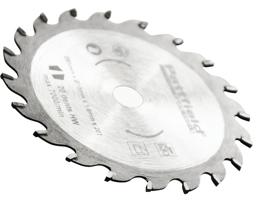 Cirkelzaagblad met 20 tanden voor houtbewerking