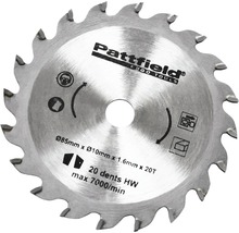 Pattfield cirkelzaagblad, 85 millimeter diameter