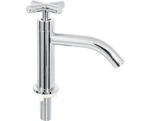 Wastafelkraan met kruisgreep van metaal