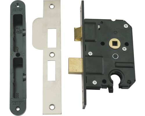 Insteekslot met sluitplaat en veiligheidsbeslag