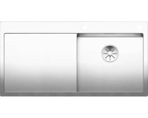 Roestvrijstalen spoelbak met één spoelbak en afdruiprek