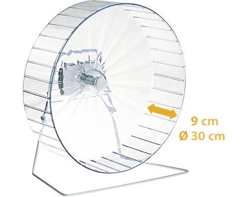 Hamsterwiel van kunststof, diameter 30 cm