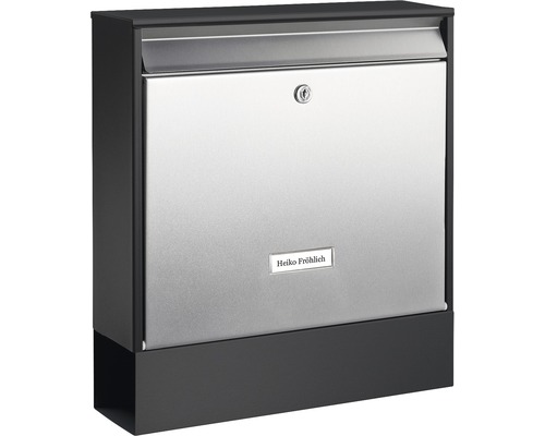 Roestvrijstalen brievenbus met slot