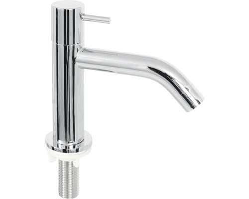 Wastafelkraan van verchroomd metaal