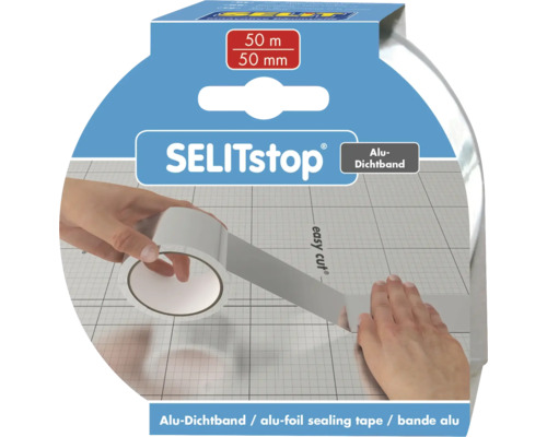SELITstop® aluminium afdichtingstape 50 m zelfklevend SELITstop® aluminium afdichtingstape 50 m zelfklevend