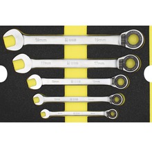 Set ringratelsleutels met maten van 8 tot 19 mm in set