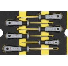 Zesdelige schroevendraaierset met torx profiel in opbergbox