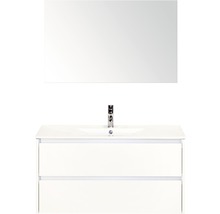 Wastafelcombinatie met spiegel voor de badkamer