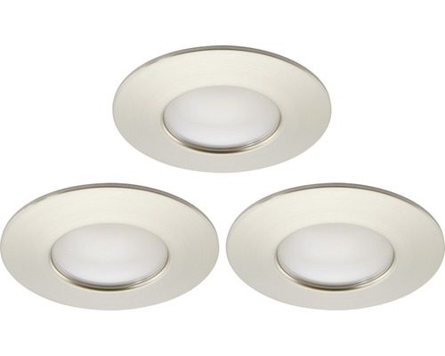 Drie ronde led-inbouwspots
