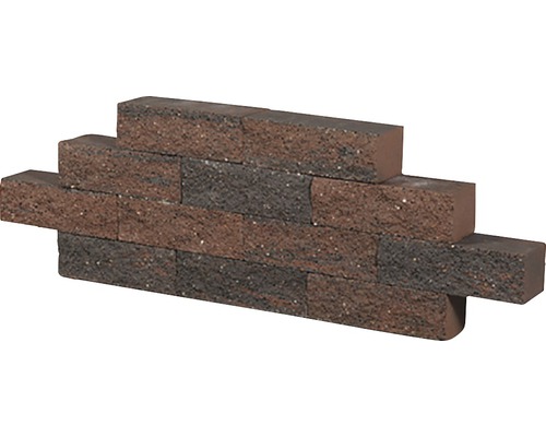 Muur gemaakt van straatstenen