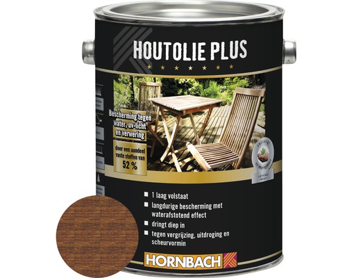 HORNBACH Houtolie plus bangkirai 2,5 l