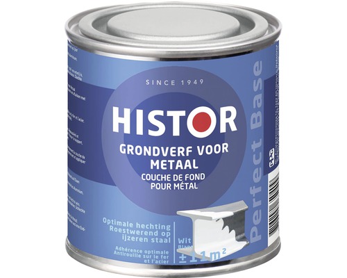 HISTOR Perfect Base Grondverf voor metaal wit 250 ml Histor grondverf voor metaal in blik