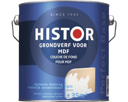 Histor grondverf voor MDF in een blik