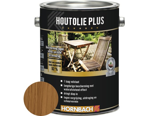 HORNBACH Houtolie plus teak 2,5 l