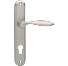 INTERSTEEL Deurkruk paar George op schild met profielcilindergat PC72 nikkel mat