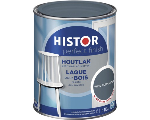 HISTOR Perfect Finish Houtlak hoogglans wing commander 750 ml Verfemmer met Histor Perfect Finish houtlak