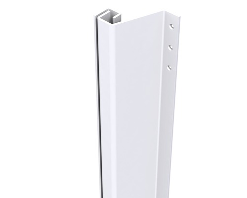 SECUSTRIP Anti-inbraakstrip Plus achterdeur 21-27 mm, 2115 mm wit RAL9010 Kunststof hoekprofiel met boorgaten