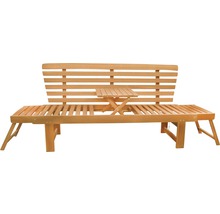 Houten tuinbank met uitklapbare tafel