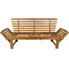 Houten tuinbank met armleuningen